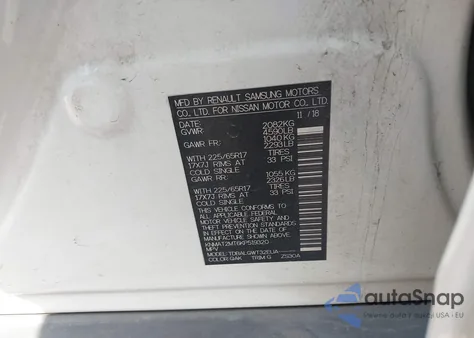 2019 Nissan Rogue Sv из США, поврежденный, VIN KNMAT2MT6KP519320